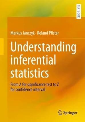 understanding inferential statistics from a for significance test to z for confidence interval 1st edition