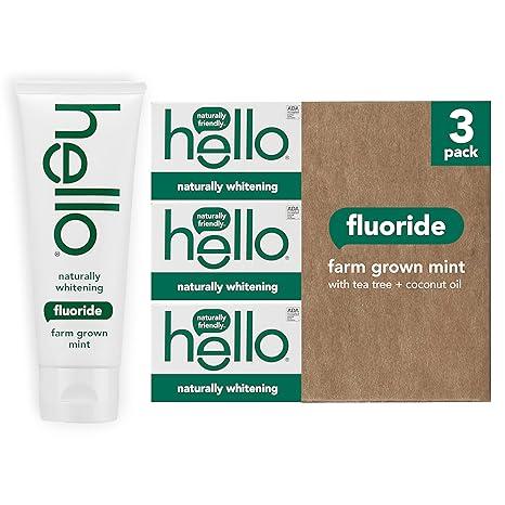 hello naturally whitening fluoride toothpaste natural peppermint flavor  hello b09p44rt17