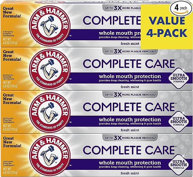 arm and hammer complete care toothpaste fresh mint flavor  arm & hammer b09vjyr5b2