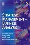 strategic management and business analysis 1st edition david williamson , peter cooke , wyn jenkins , keith