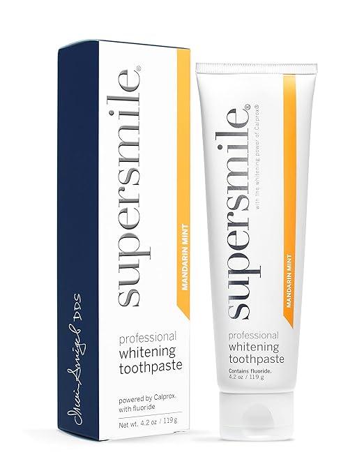 supersmile professional whitening toothpaste with fluoride mandarin mint  supersmile b004eml5cw