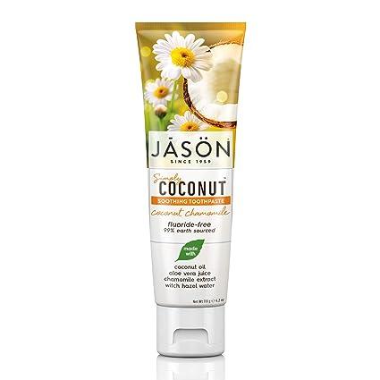 jason simply coconut soothing fluoride-free toothpaste  jason b074d9thqd