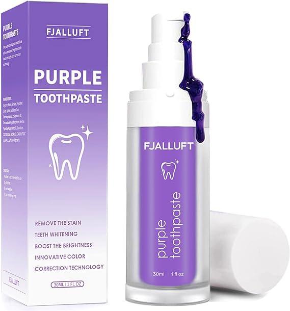fjalluft purple toothpaste whitening for teeth colour corrector purple  fjalluft b0cgrkt3py