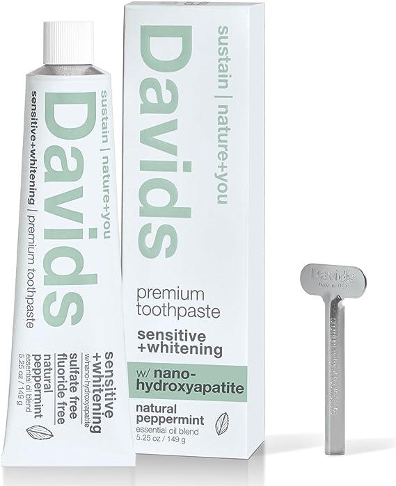davids nano hydroxyapatite natural toothpaste for remineralizing enamel  davids b09jhsvm58