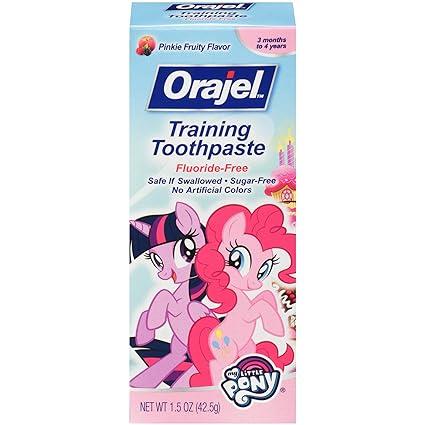 orajel my little pony fluoride-free training toothpaste  orajel b003qyqygg