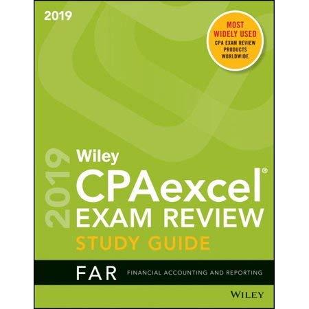 wiley cpa excel exam review study guide far financial accounting and reporting 2019 2019 edition wiley