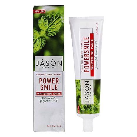 jason powersmile whitening fluoride-free toothpaste powerful peppermint  jason b000fgdilc
