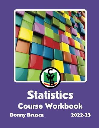 Statistics Course Workbook 2022-23
