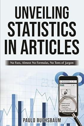 unveiling statistics in articles 1st edition paulo buchsbaum 6500731026, 978-6500731026