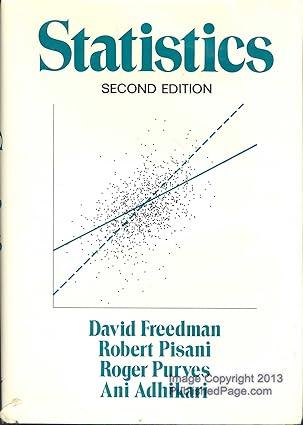 statistics 2nd edition david freedman, roger pisani, roger purves 0393960439, 978-0393960433