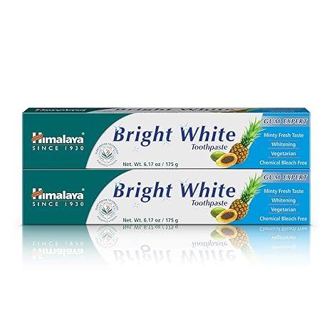 himalaya bright white toothpaste fluoride free to reduce plaque  himalaya b01g40r2h8