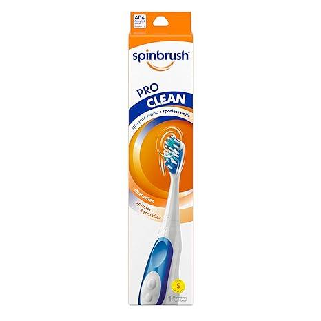 spinbrush pro clean battery toothbrush for adults  spinbrush b001j4id5k