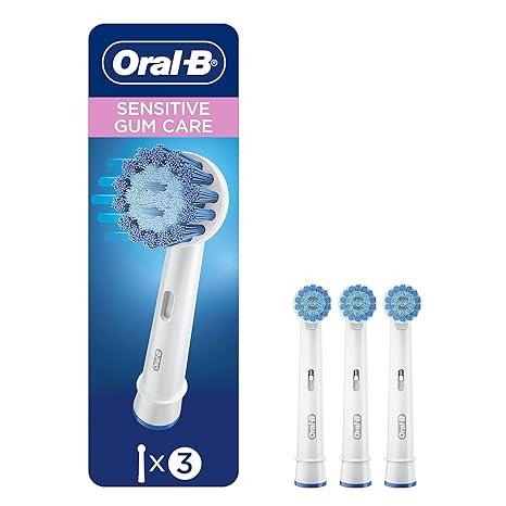 oral-b sensitive gum care electric toothbrush replacement brush heads refill  oral-b b00006andk