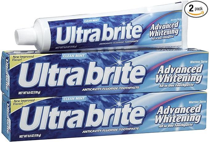ultra brite advanced whitening toothpaste  ultra brite b00j5j63ye