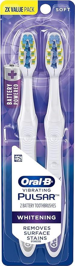 oral-b pulsar 3d white pulsar battery toothbrush  oral-b b003e09cpm