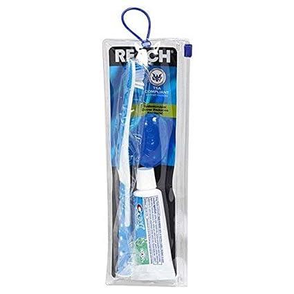 reach ultraclean travel kit toothbrush with cap  reach b07dpv3lgm
