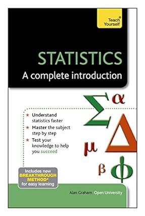 statistics a complete introduction a teach yourself guide 5th edition alan graham 1444191179, 978-1444191172