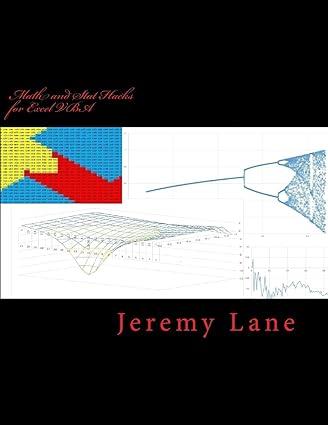 mathematics and statistics hacks for excel vba 1st edition jeremy lane 1985341867, 978-1985341869