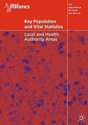 key population and vital statistics local and health authority areas 1st edition office for national