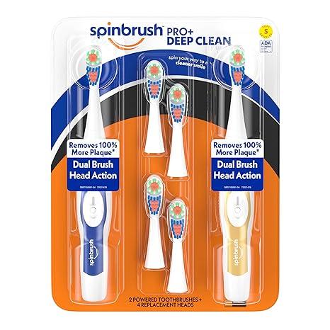 spinbrush pro deep clean value pack  spinbrush b01k0x5zy2