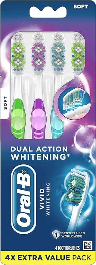 oral-b vivid dual action whitening toothbrushes  oral-b b06xk2m3h3