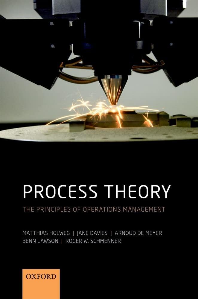 process theory the principles of operations management 1st edition matthias holweg , jane davies , arnoud de