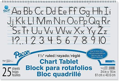 pacon chart tablet 24 x 16 1 1/2  pacon b00006ie23