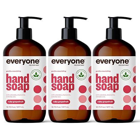 everyone liquid hand soap 12.75 ounce ruby grapefruit  everyone b085s7tsxk
