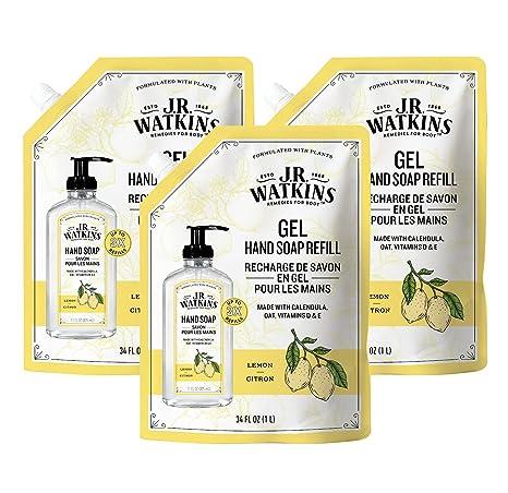 j.r. watkins gel hand soap refill all natural alcohol-free  j.r. watkins b09wg6gr4l