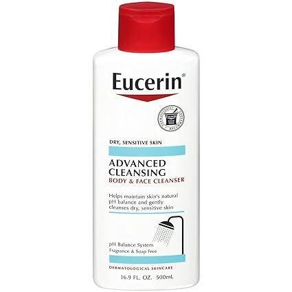 eucerin advanced cleansing body soap free for dry sensitive skin  eucerin b003zc403s