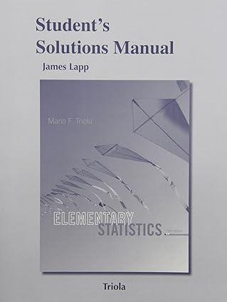 students solutions manual for elementary statistics 12th edition james lapp 0321837924, 978-0321837929