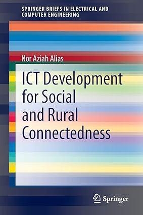 ict development for social and rural connectedness 1st edition nor aziah alias 9781461469001, 978-1461469001