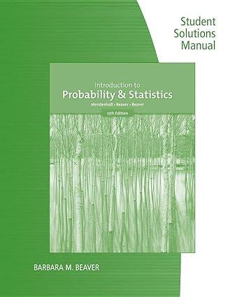 student solutions manual for introduction to probability and statistics 15th edition william mendenhall,