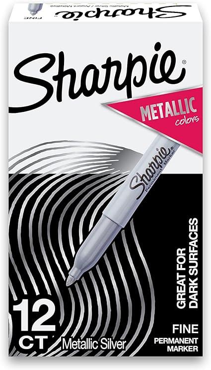 sharpie metallic permanent markers fine point silver  sharpie b001az3khy