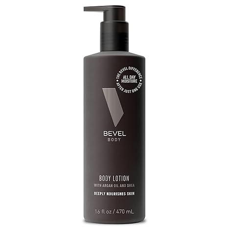 bevel all day body lotion for men with shea butter and argan oil  bevel b0859lby9c