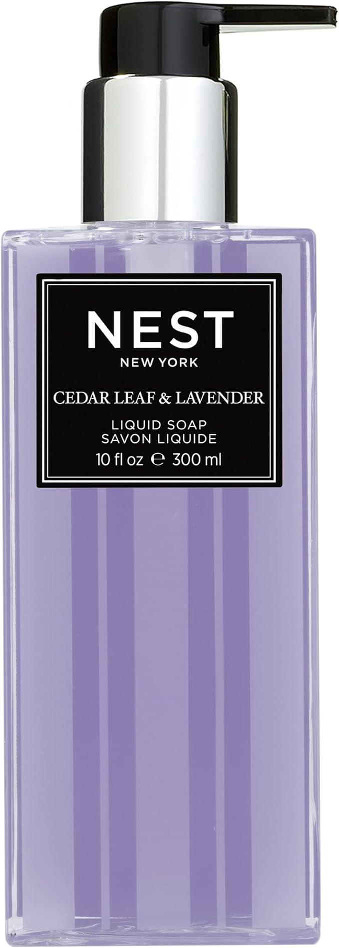 nest new york cedar leaf and lavender liquid hand soap 10 fl oz  nest fragrances b0948gv4y3
