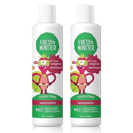 fresh monster 2-in-1 kids shampoo and body wash toxin-free  fresh monster b07fnw2sby