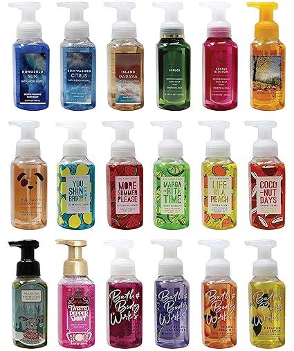 bath and body works assorted 5 pack gentle foaming hand soap  bath & body works b084h1v96m