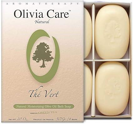 olivia care bath and body bar green tea soap  olivia care b00153d1do
