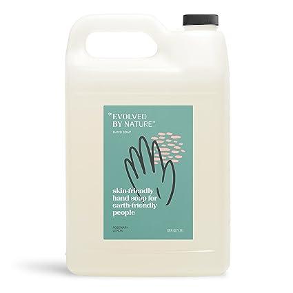 evolved by nature hand soap 128 oz refill rosemary lemon  evolved by nature b0byb3qtcs