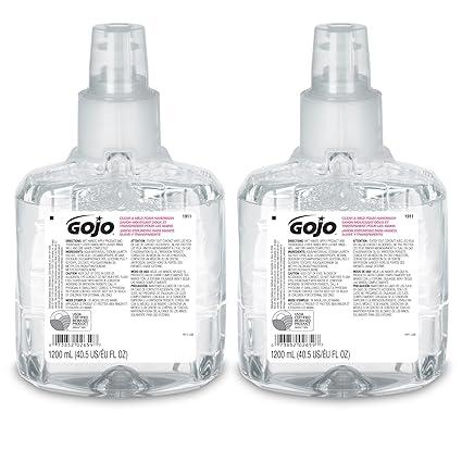 gojo clear and mild foam handwash ecologo certified 1200 ml  gojo b008ihd356