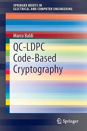 qc ldpc code based cryptography 1st edition marco baldi 9783319025551