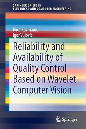 reliability and availability of quality control based on wavelet computer vision 1st edition ivica kuzmanić,