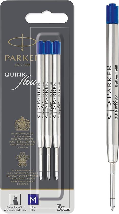 parker ballpoint pen refills medium point blue  parker b086v4dzz4