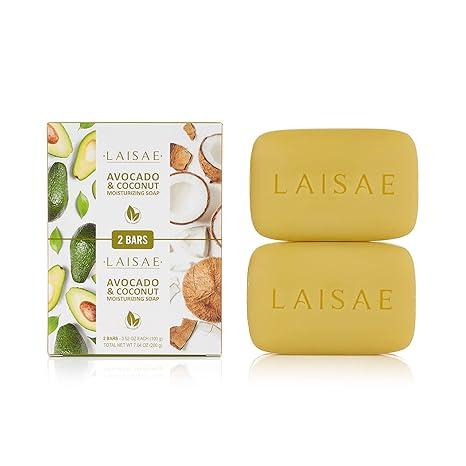 Laisae Avocado And Coconut Natural Soap For Soothing And Hydration Dryness On Face