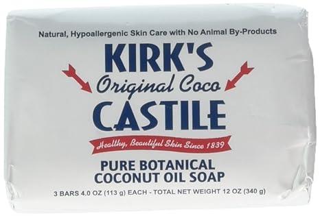 kirks natural castile soap original 4 oz pack of 3  kirk's b00vg122dk