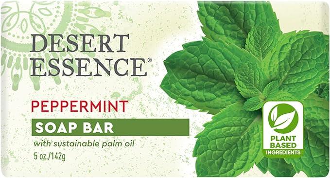 desert essence peppermint soap bar 5 ounce  desert essence b00b4poem0