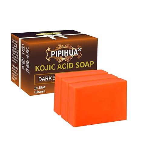 pipihua 3pack kojic acid soap for hyperpigmentation soap bars  pipihua b0c1gmbzb6