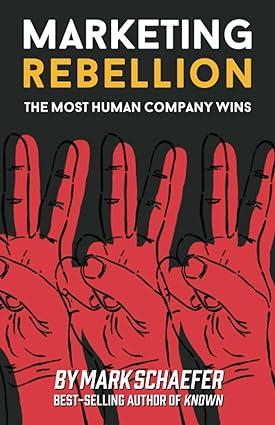 marketing rebellion the most human company wins 1st edition mark w. schaefer 0578419866, 978-0578419862