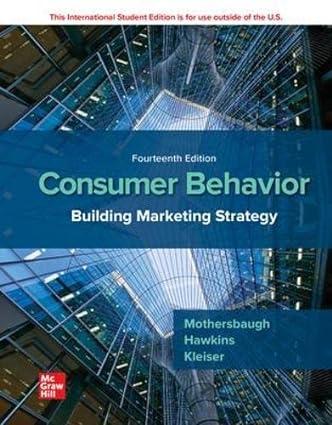ise consumer behavior building marketing 14th edition david mothersbaugh , delbert hawkins 126056648x,